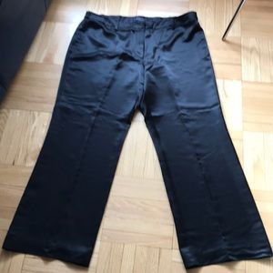 Context Black Satin pants size 18
